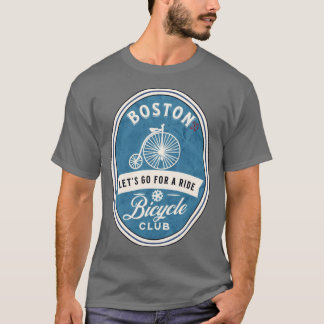 Camiseta Bicicleta Boston Massachusetts Oversize