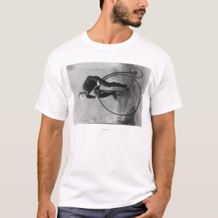 Camiseta Bicicleta com a grande fotografia da roda