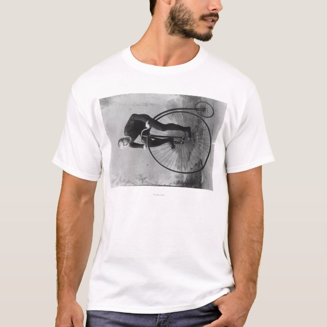 Camiseta Bicicleta com a grande fotografia da roda (Frente)