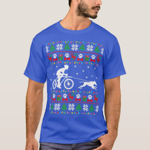 Camiseta Bicicleta Com Cachorro De Natal Feio Xm