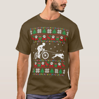 Camiseta Bicicleta Com Cachorro De Natal Feio Xm