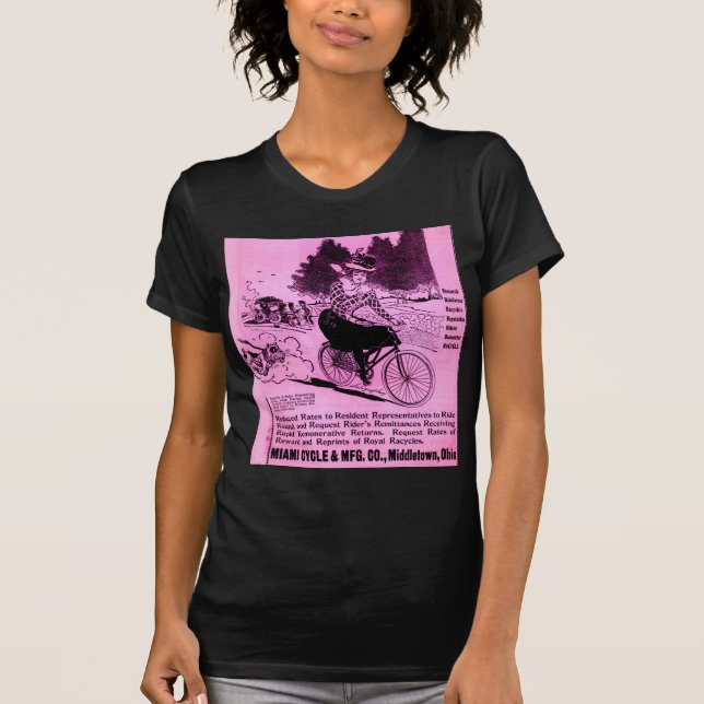 Camiseta Bicicleta da década de 1890 e A Corrida (Frente)