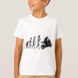 Camiseta bicicleta da evolução