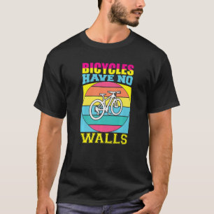 Camiseta Bicicleta da Maratona Atleta de Biker de andando d
