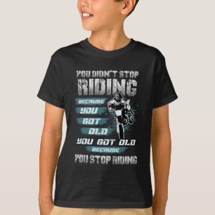 Camiseta Bicicleta da sujeira da equitação da parada de