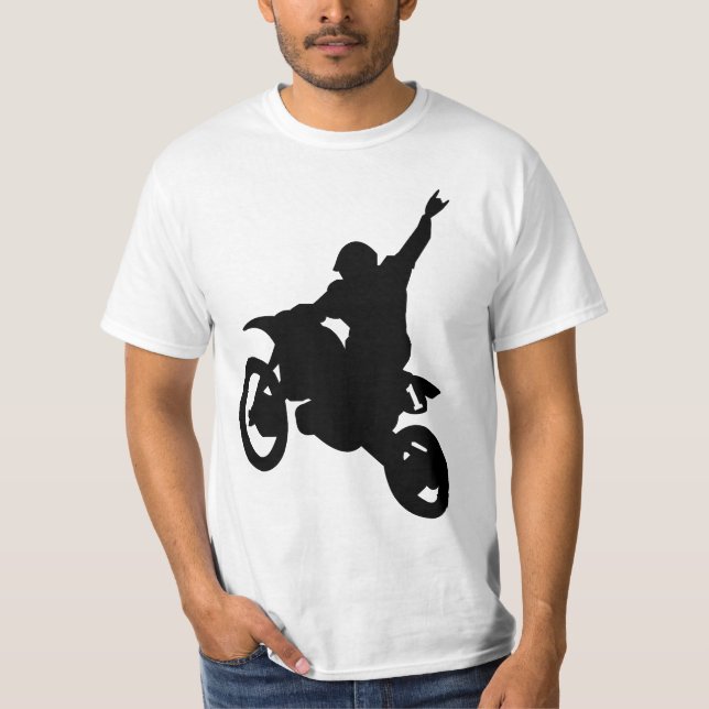 Camiseta Bicicleta da sujeira (preto) (Frente)