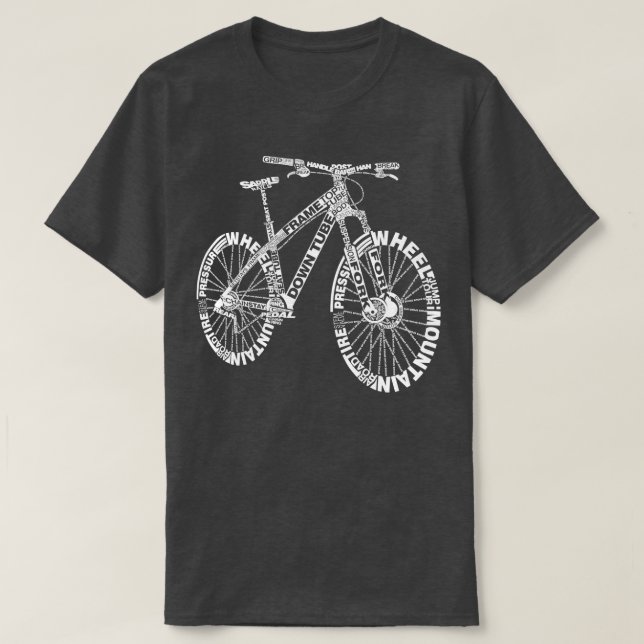 Camiseta Bicicleta de Anatomia Incrível (Frente do Design)