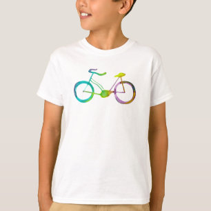 Camiseta Bicicleta de Aquarela