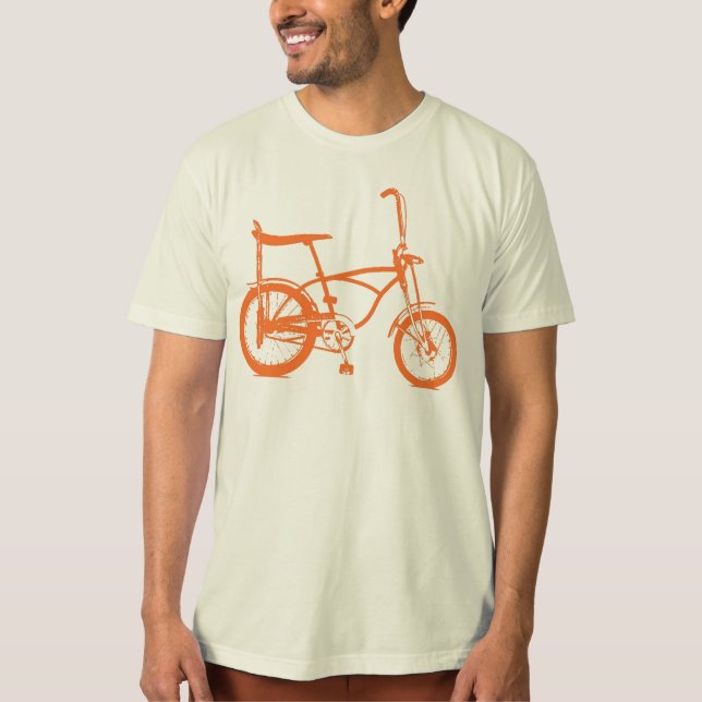 Camiseta Bicicleta De Banana De Taxa Laranja Retro (Frente)
