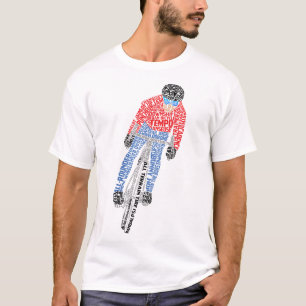 Camiseta Bicicleta de Bicicleta de Arte Cíclica