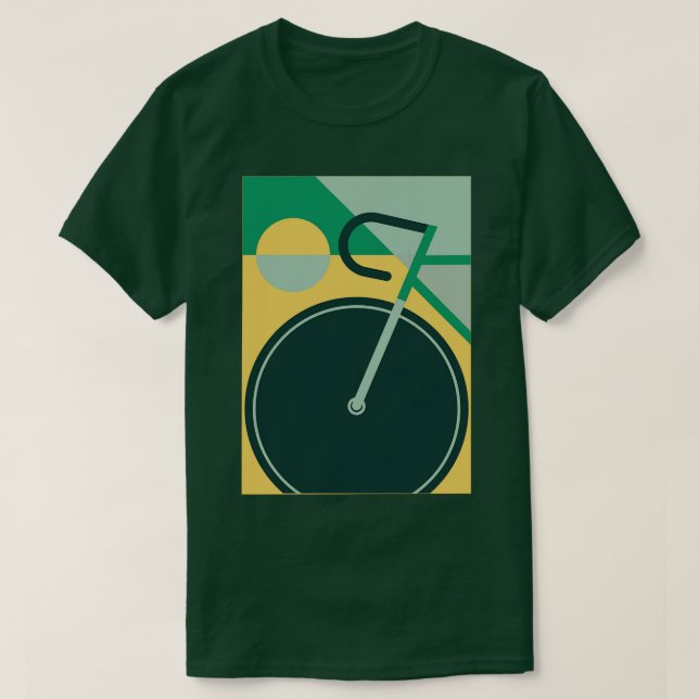 Camiseta Bicicleta de Bicicleta de Arte Moderna Gráfico 1 (Frente do Design)