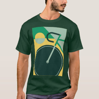Camiseta Bicicleta de Bicicleta de Arte Moderna Gráfico 1