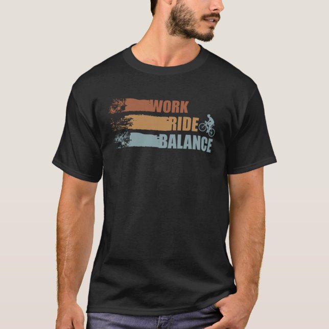 Camiseta Bicicleta de Bicicleta de Balanceamento de Corrida (Frente)