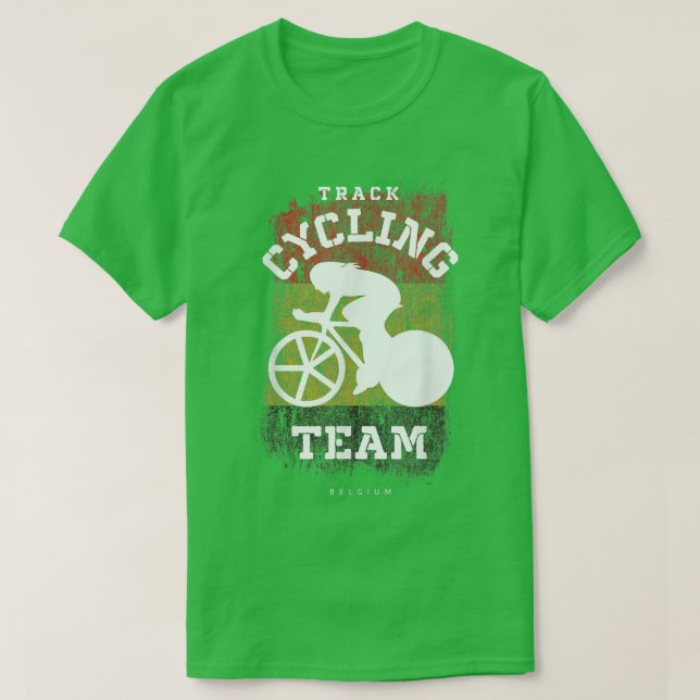 Camiseta Bicicleta De Bicicleta De Banda Larga Na Bélgica (Frente do Design)