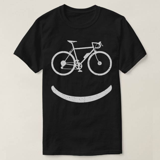 Camiseta Bicicleta de bicicleta de bicicleta rodoviária (Frente do Design)