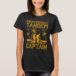Camiseta Bicicleta de Bicicleta de Capitã de Tandem Profiss