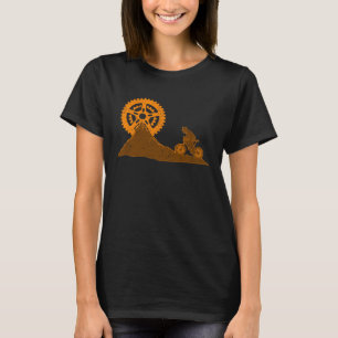 Camiseta Bicicleta de Bicicleta de Montanha Retro, Fora de