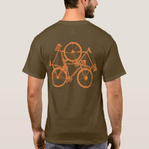Camiseta bicicleta de bicicleta do ciclo de andando de bici