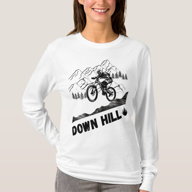 Camiseta Bicicleta de Bicicleta Downhill Mountain (Frente)