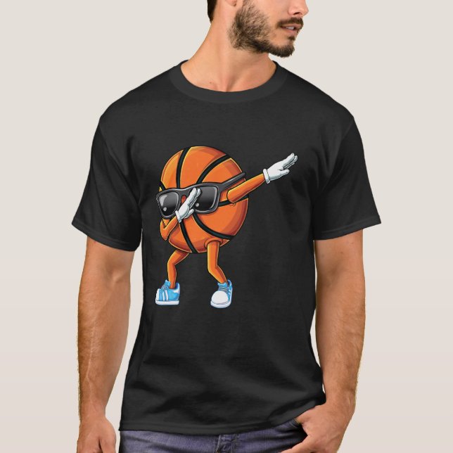 Camiseta Bicicleta de Bola de Lúpulo de Basquete Funny D (Frente)