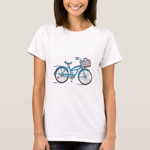Camiseta Bicicleta de Bolinhas de Aquarela