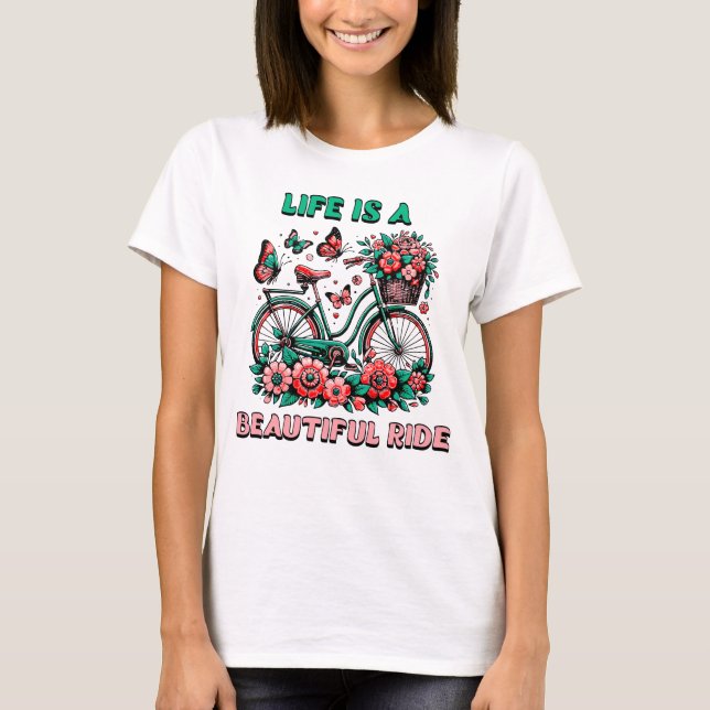 Camiseta Bicicleta de campo feminino (Frente)