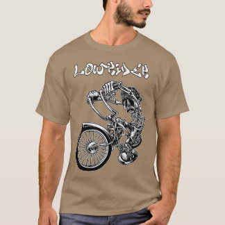 Camiseta Bicicleta De Cavaleiro Baixo Para O Estilo Cholo M