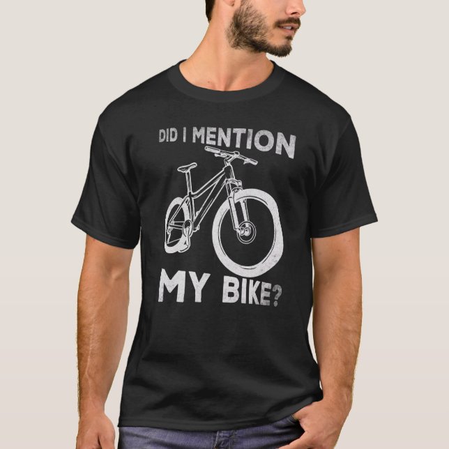Camiseta Bicicleta De Ciclismo De Montanha Eu Mencionei O M (Frente)