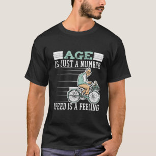 Camiseta Bicicleta de Ciclo Engraçado - Ciclo de Corrida de