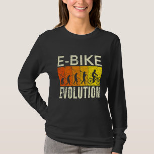 Camiseta Bicicleta de Evolução de Bike Monkey Human Develop