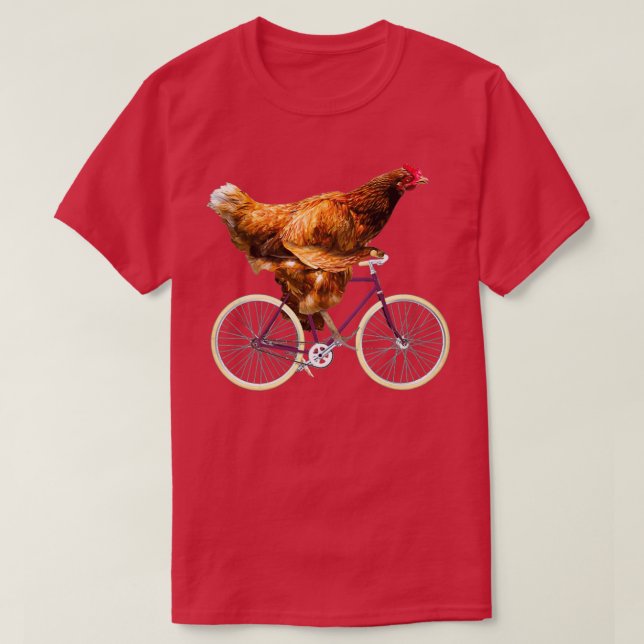 Camiseta Bicicleta de Frango Quirky (Frente do Design)