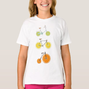 Camiseta Bicicleta de fruta - Limão, limão e Bicicleta Lara
