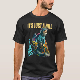 Camiseta Bicicleta de Gato É só uma colina superando, Bi