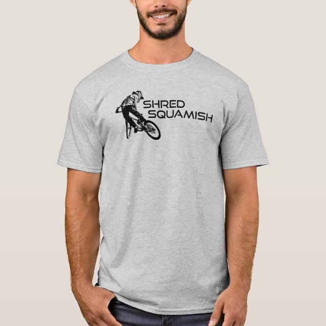 Camiseta Bicicleta de Montanha Escamada Sombreada (Frente)