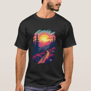 Camiseta Bicicleta de Montanha Estampa na Frente