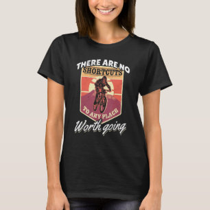 Camiseta Bicicleta de montanha Mtb Thera Não há atalhos par