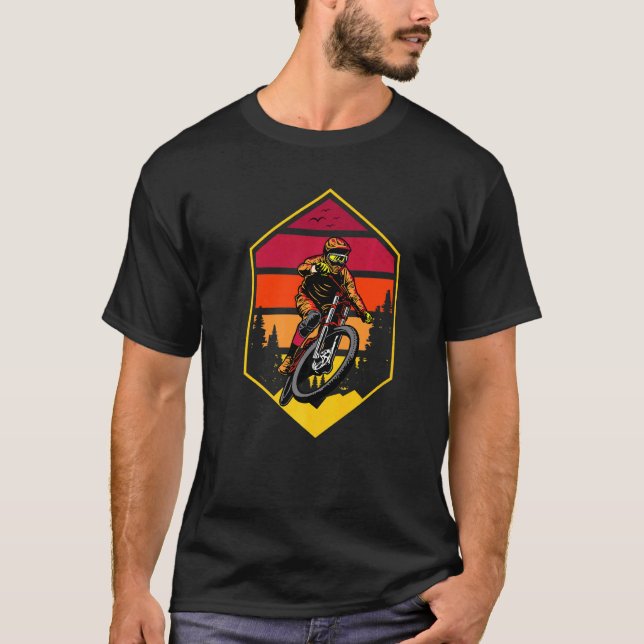 Camiseta Bicicleta de Montanha Retro (Frente)