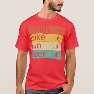 Camiseta Bicicleta de Natação Triathlon Corrente de Nadação