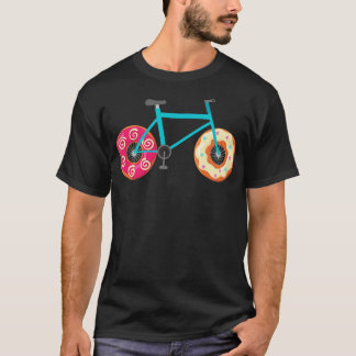 Camiseta Bicicleta De rosquinha Com Rodas De Rosquinha