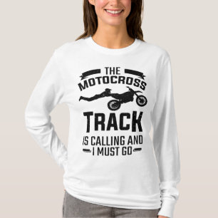 Camiseta Bicicleta De Sujeira, O Trilho De Motocross Chama 