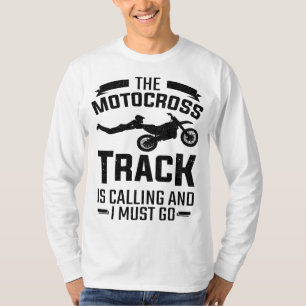 Camiseta Bicicleta De Sujeira, O Trilho De Motocross Chama