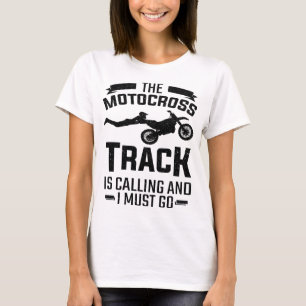 Camiseta Bicicleta De Sujeira, O Trilho De Motocross Chama