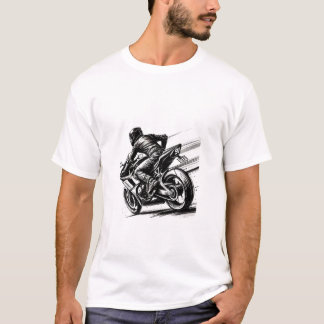 Camiseta bicicleta desportiva - T-shirt de motocicleta