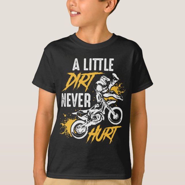 Camiseta Bicicleta Dirt - Dirt Nunca Machuca - Motocross (Frente)