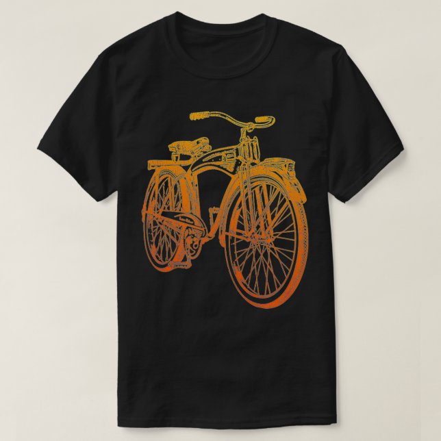 Camiseta Bicicleta Distante da Bicicleta Antiga (Frente do Design)
