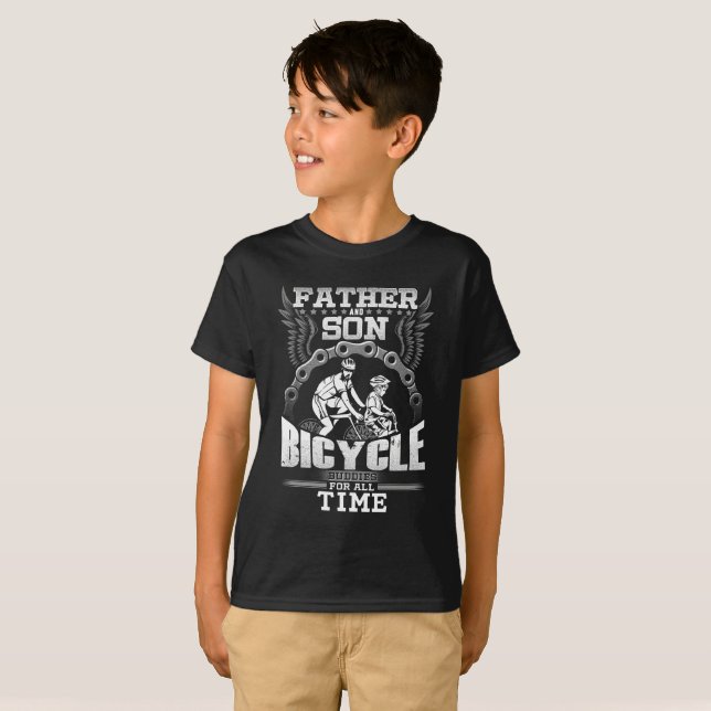 Camiseta Bicicleta do filho do pai (Frente Completa)