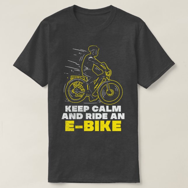 Camiseta bicicleta e elétrica (Frente do Design)