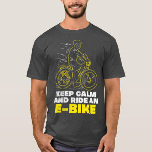 Camiseta bicicleta e elétrica