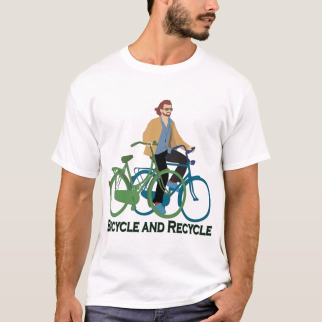 Camiseta Bicicleta e reciclar (Frente)