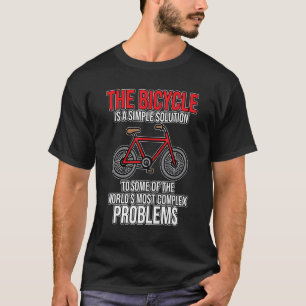 Camiseta Bicicleta É Uma Solução De Ciclo De Ciclo De Bicic